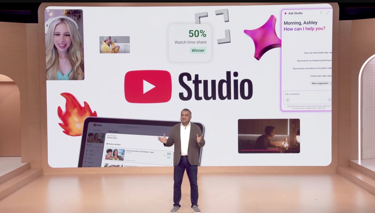YouTube releases new AI features for creators within its Studio app