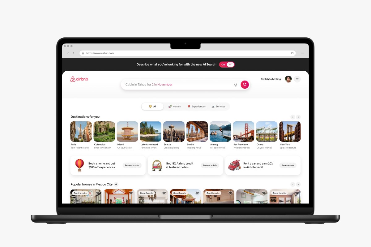 Airbnb adds AI search, more social features